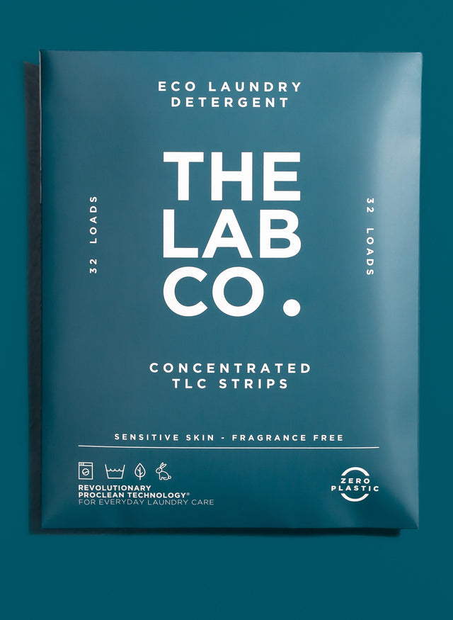 The Lab Co. Laundry Detergent Strips 32 pack Fragrance Fre