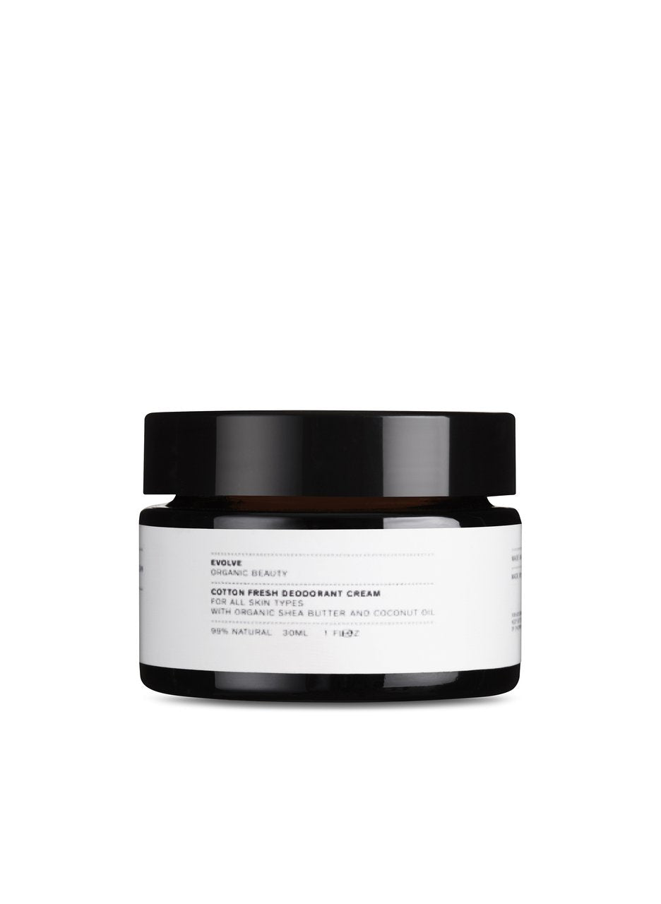 Evolve Cotton Fresh Natural Deodorant Cream 30ml