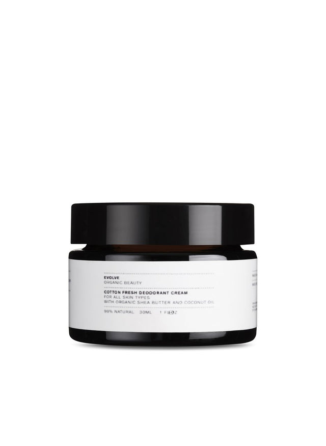 Evolve Cotton Fresh Natural Deodorant Cream 30ml