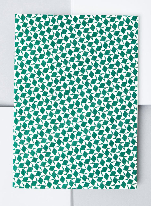 Ola Layflat Notebook Victor Print Green