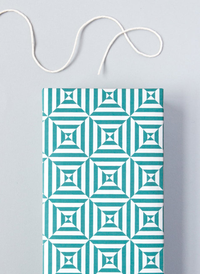 Ola Patterned Papers Alma Print Peacock Green