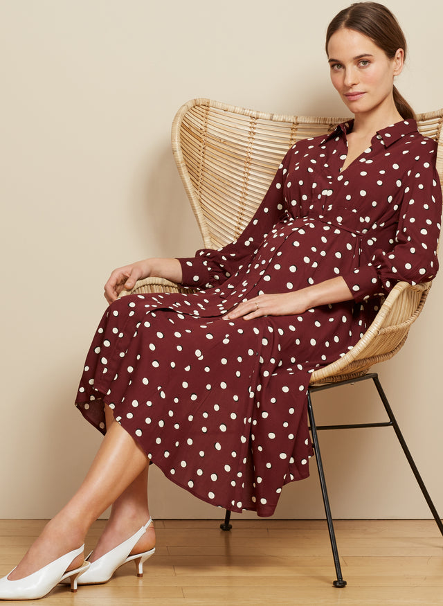 Alexina Maternity Shirt Dress