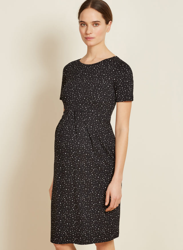 Amelie Maternity Pleat Dress