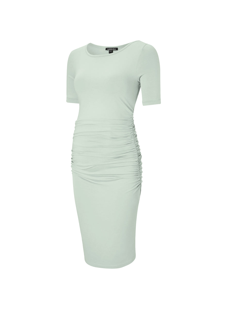 Ruched T Shirt Maternity Dress