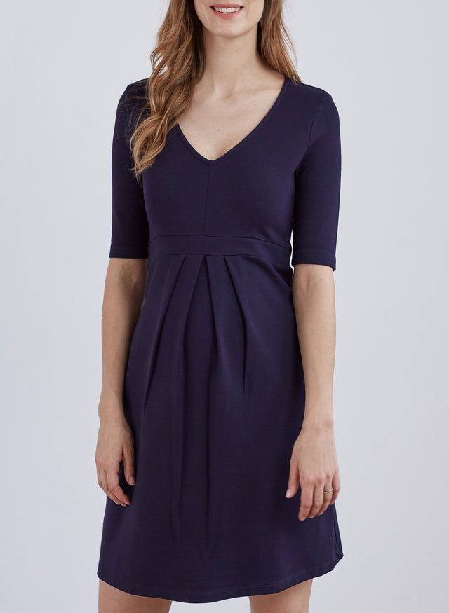 Farah Maternity Pleat Dress