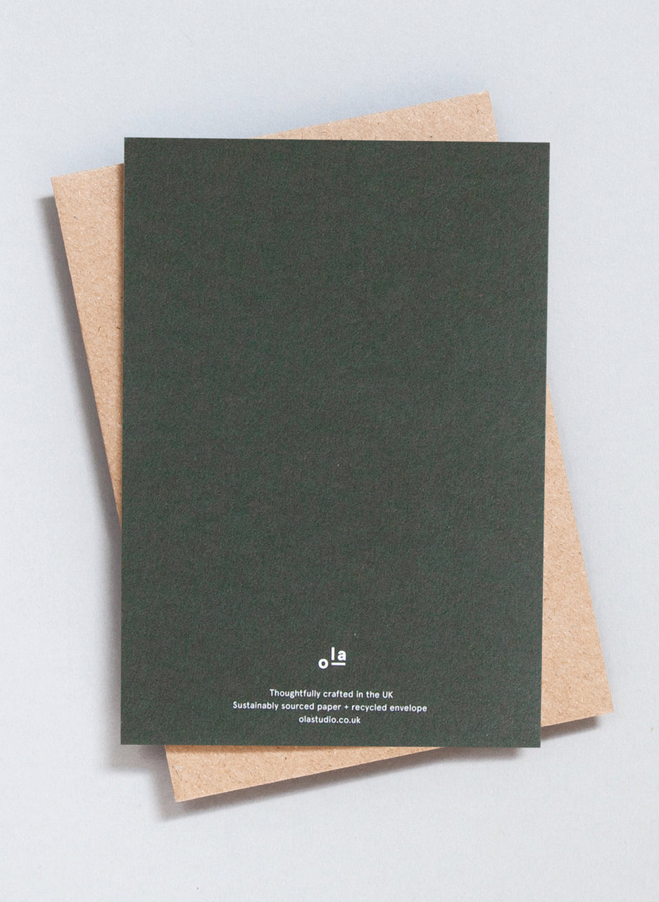 Ola Festive Foil Blocked Present Print Card