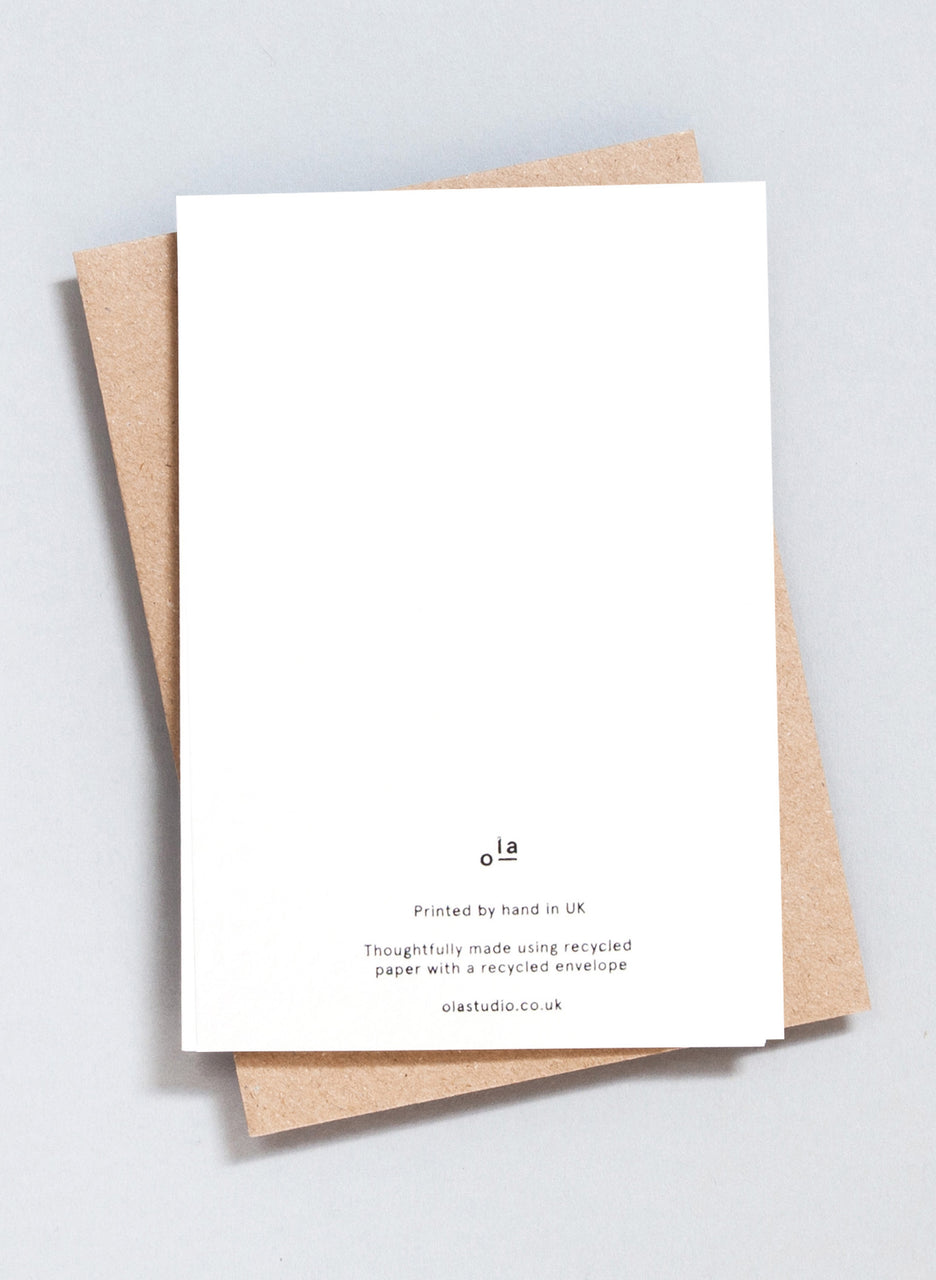 Ola Festive Foil Blocked Seasons Greetings Card