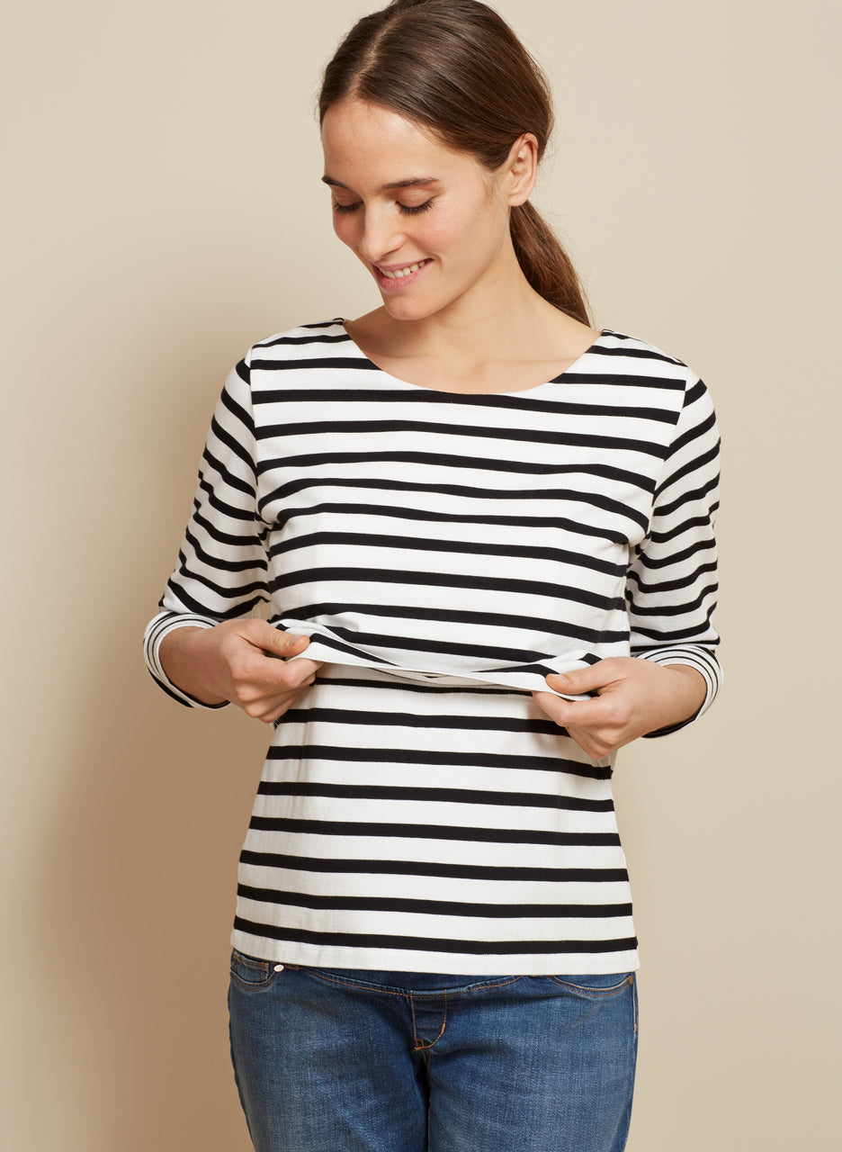 The Stripe Nursing Top