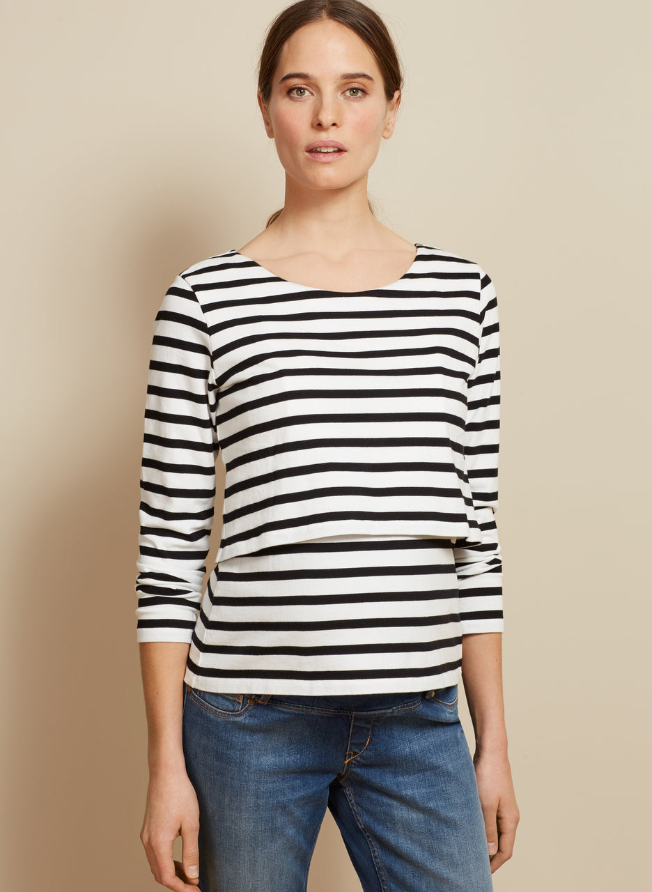The Stripe Nursing Top