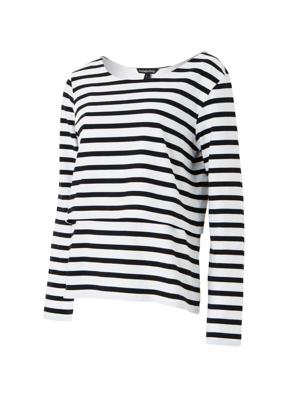 The Stripe Nursing Top