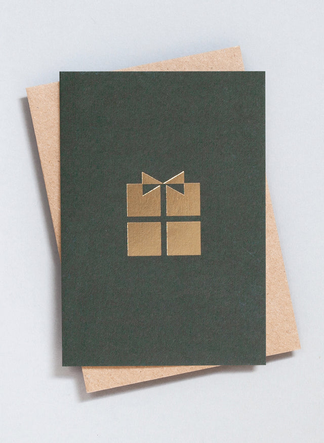 Ola Festive Foil Blocked Present Print Card