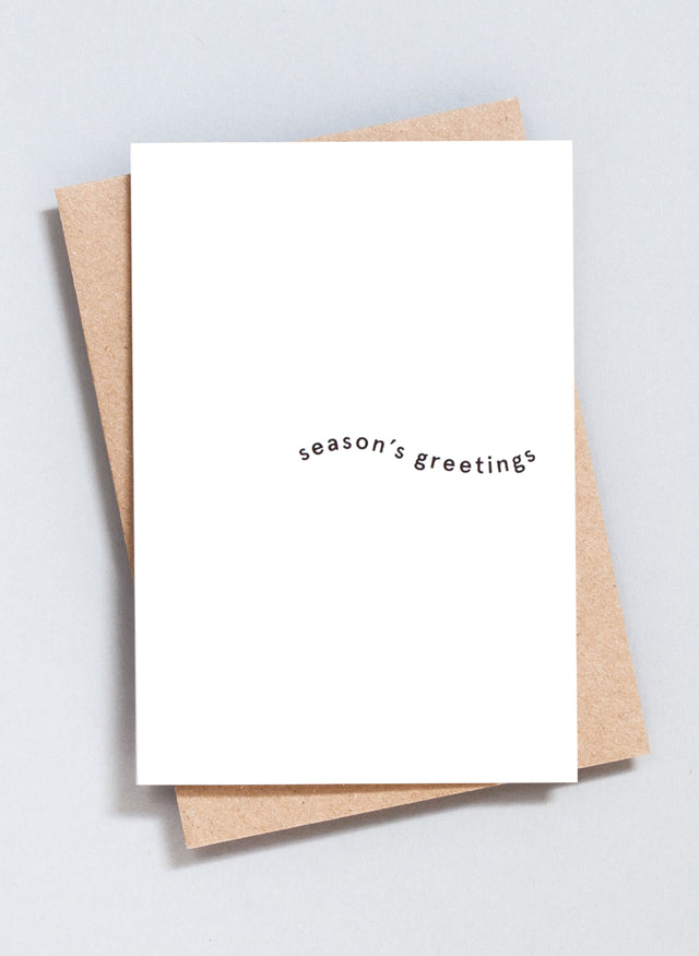 Ola Festive Foil Blocked Seasons Greetings Card