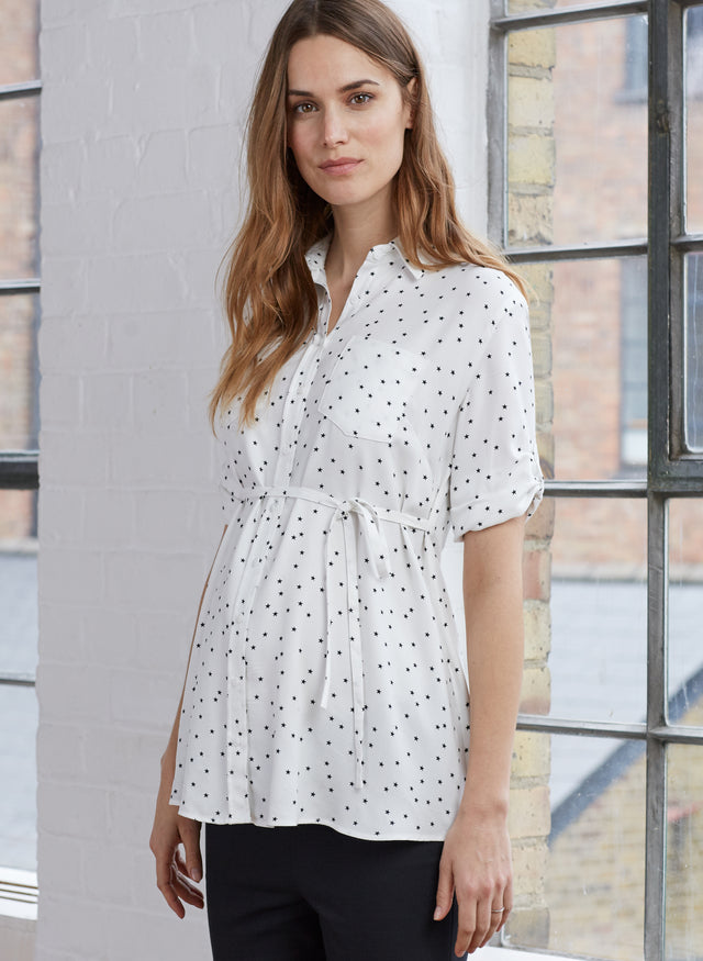 Selina Maternity Pocket Shirt