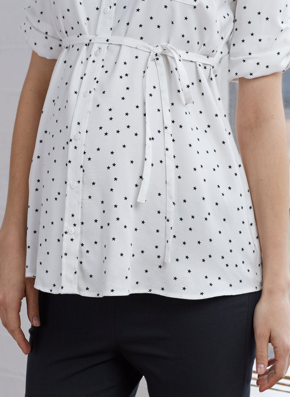 Selina Maternity Pocket Shirt
