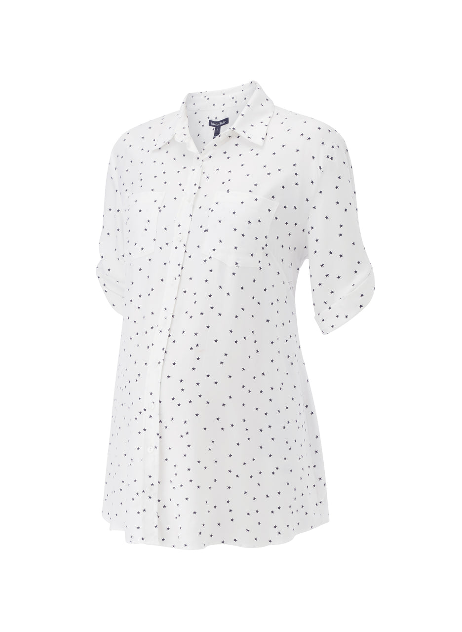 Selina Maternity Pocket Shirt