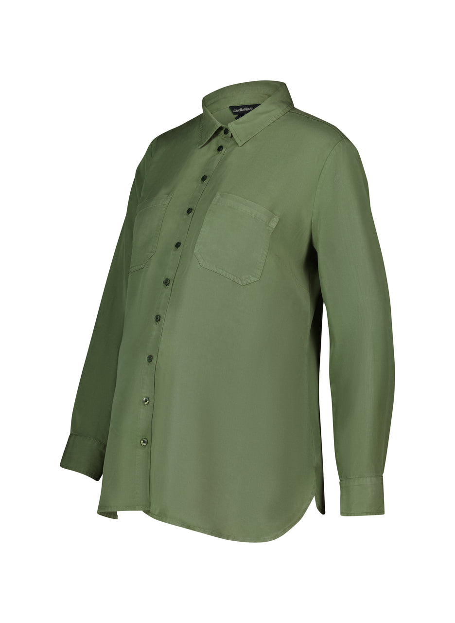 Raffa Chambray Maternity Shirt