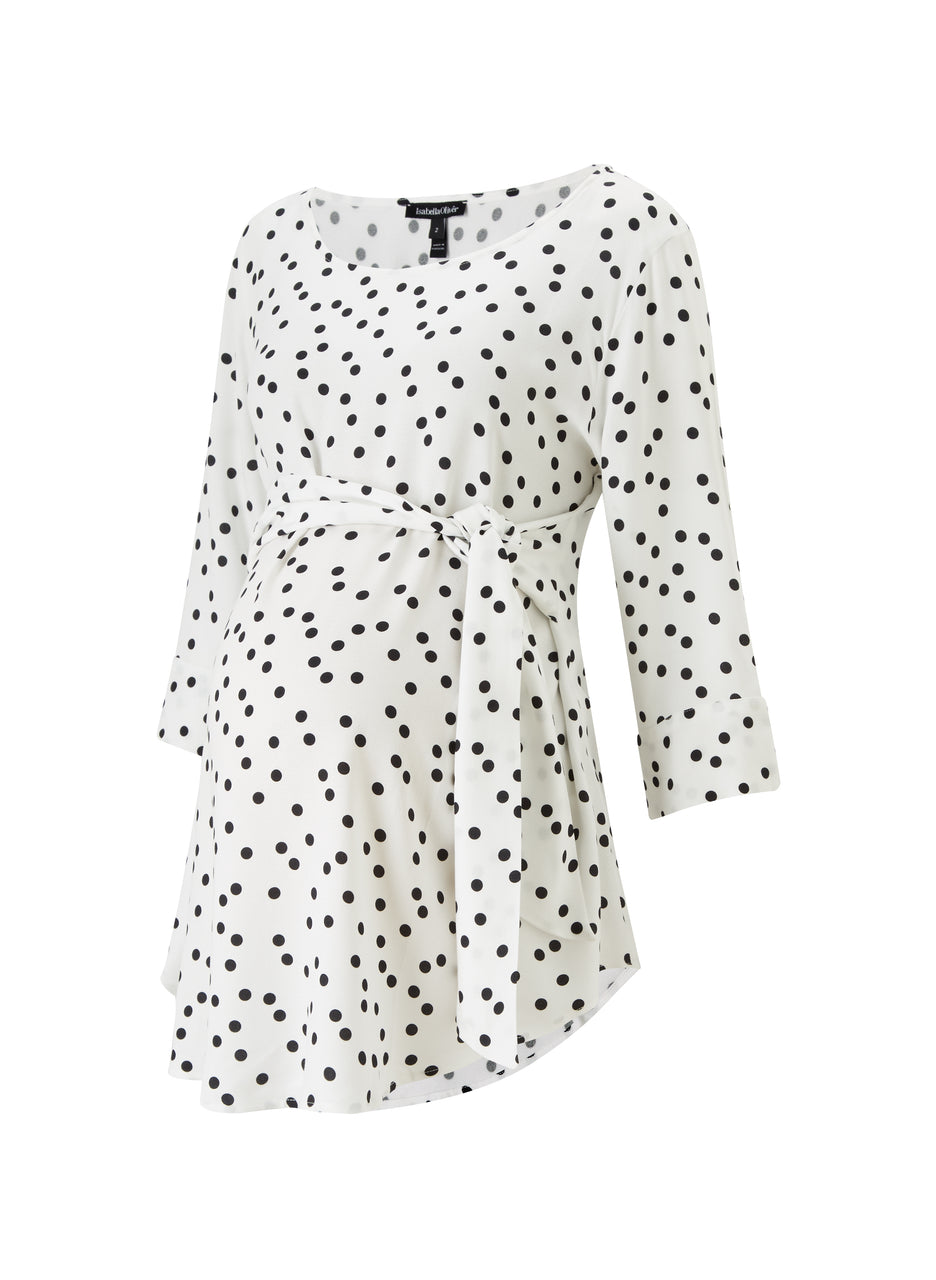 Frieda Maternity Tie Front Top