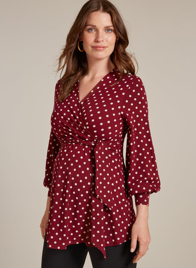 Lydia Maternity Bell Sleeve Blouse
