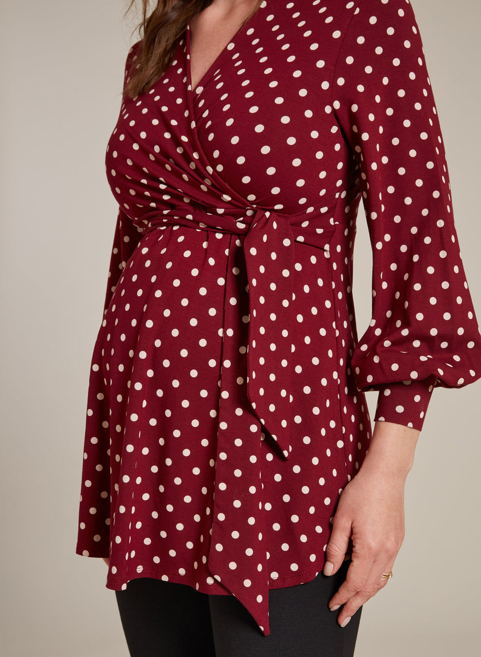 Lydia Maternity Bell Sleeve Blouse