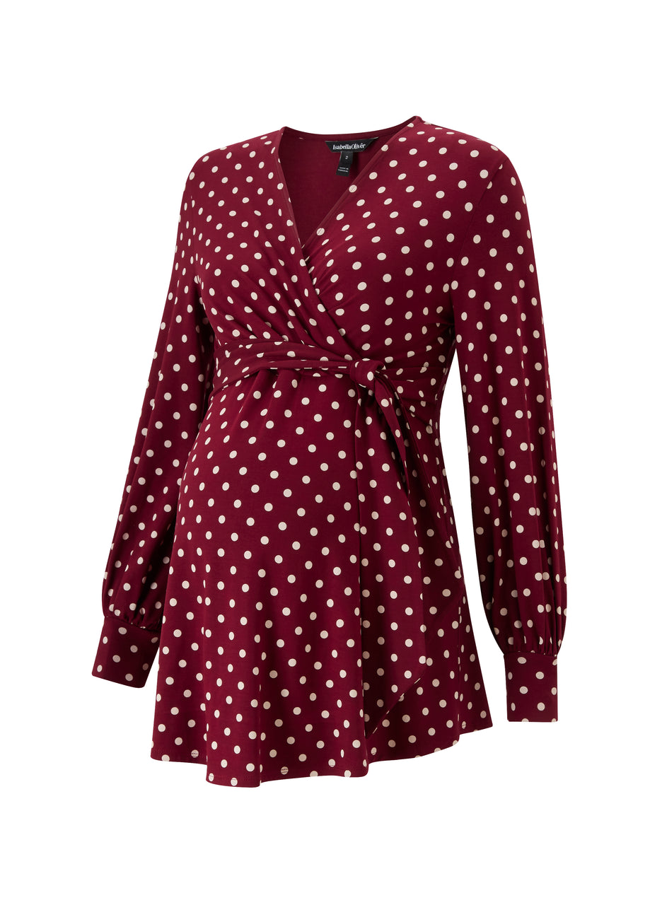 Lydia Maternity Bell Sleeve Blouse