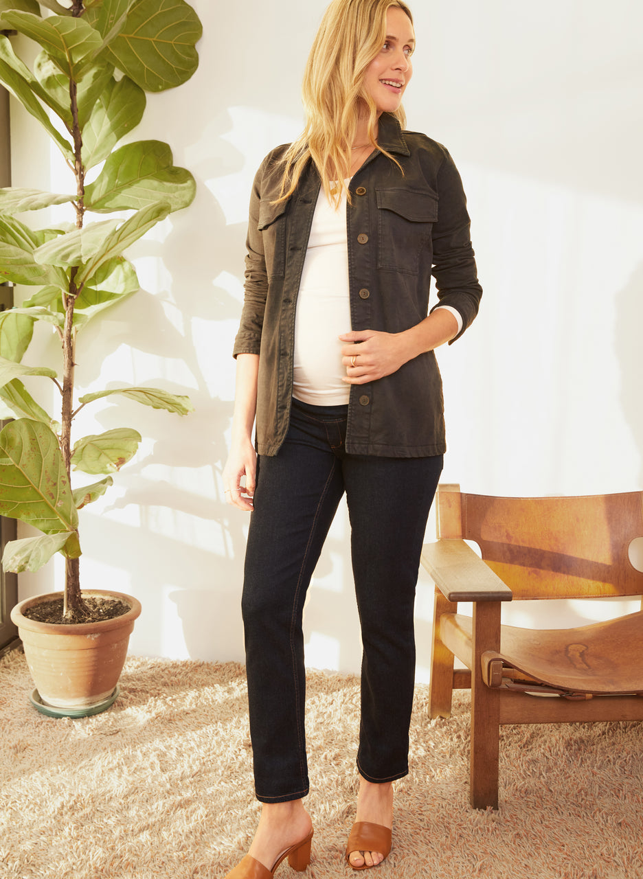 The Essentials Maternity Scoop Top