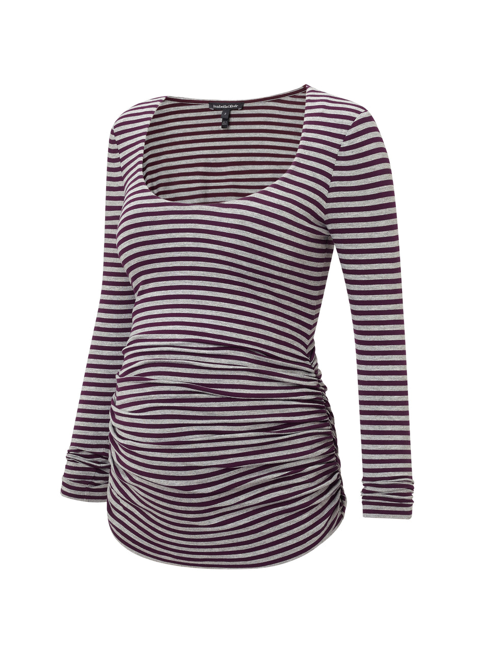 Arlington Striped Maternity Top