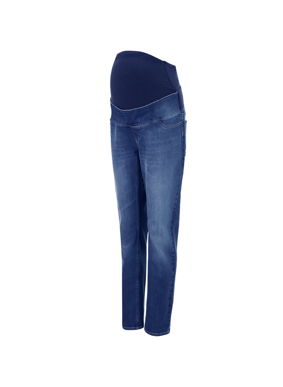 Over the Bump Organic Cotton Maternity Boyfriend Jeans